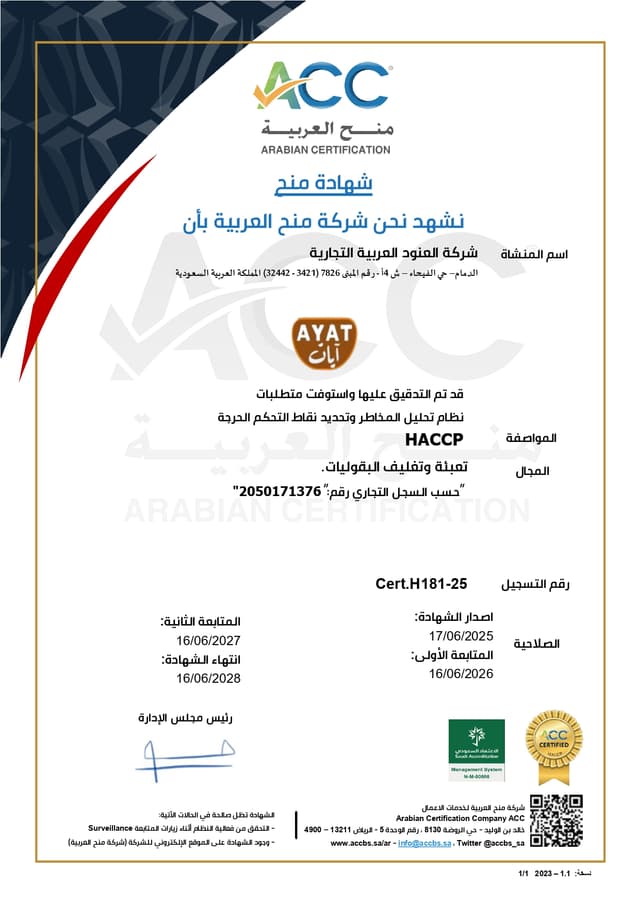 ACC Certificate